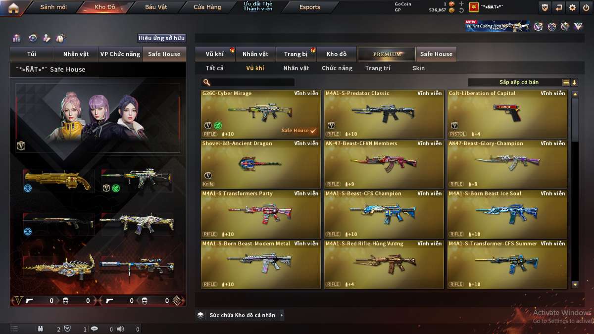 shop acc cf uy tin gia re